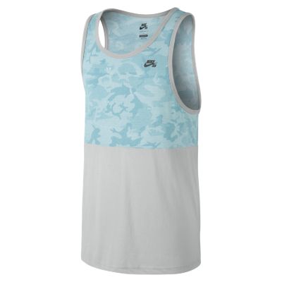 Nike SB Camo Block Mens Tank Top   Light Base Grey