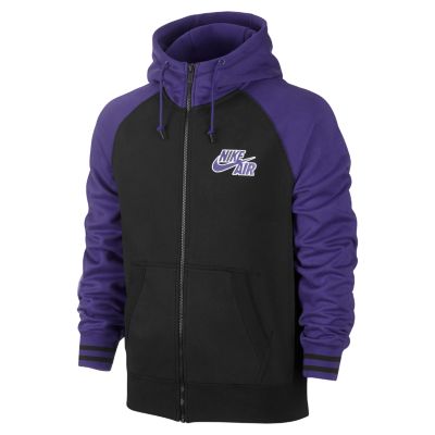 Nike AW77 Basketball Tech Full Zip Mens Hoodie   Court Purple