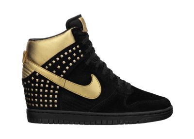 Nike Dunk Sky Hi Studs Womens Shoes   Black