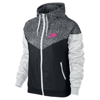 Nike Printed Windrunner Womens Jacket   Black