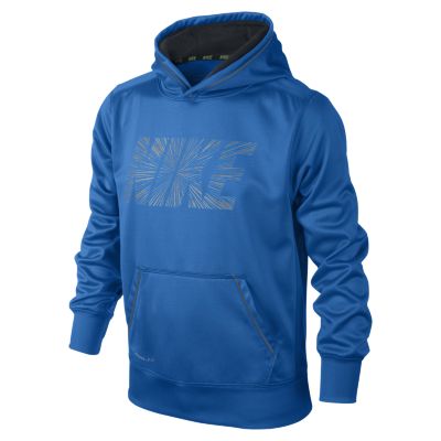 Nike KO 2.0 Reflective Pullover Boys Training Hoodie   Photo Blue