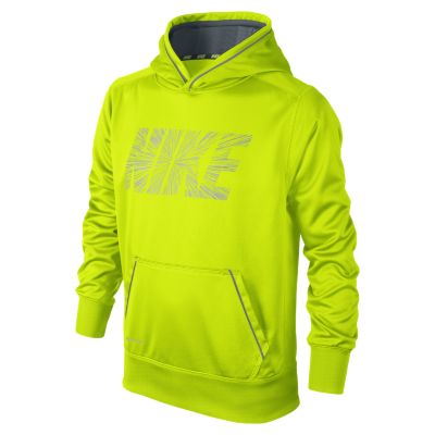 Nike KO 2.0 Reflective Pullover Boys Training Hoodie   Volt