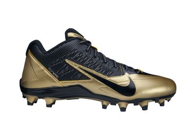 Nike Alpha Pro TD (NFL New Orleans Saints) Mens Football Cleats   Black