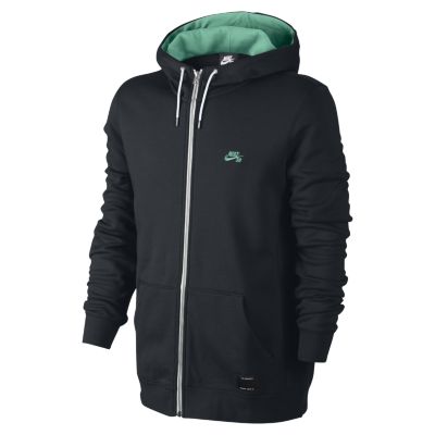 Nike SB Icon Full Zip Mens Hoodie   Black