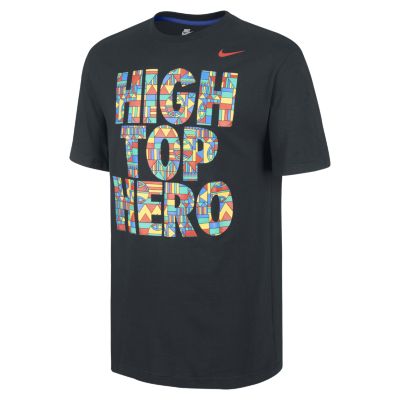 Nike High Top Hero Mens T Shirt   Black