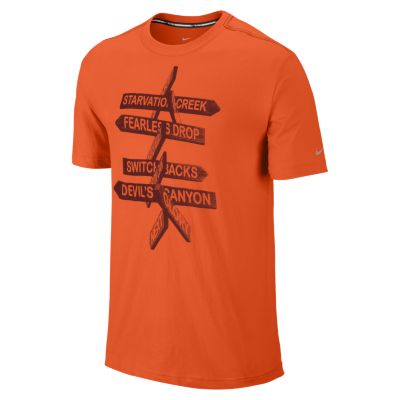 Nike Cruiser Mens Running Shirt   Team Orange