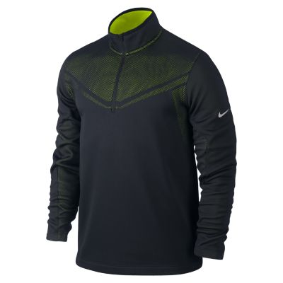 Nike Hypervis Half Zip Mens Golf Cover Up   Black