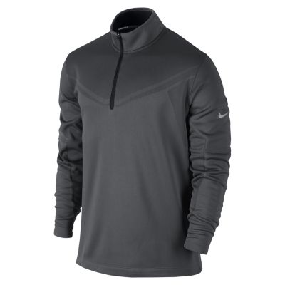 Nike Hypervis Half Zip Mens Golf Cover Up   Dark Grey