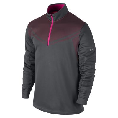 Nike Hypervis Half Zip Mens Golf Cover Up   Dark Grey