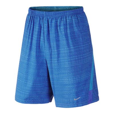 Nike 9 Printed Distance Mens Running Shorts   Photo Blue