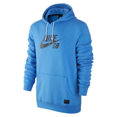 Nike SB Icon Gradient Pullover Mens Hoodie   Light Photo Blue