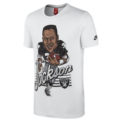 Nike Character (NFL Oakland Raiders / Bo Jackson) Mens T Shirt   White