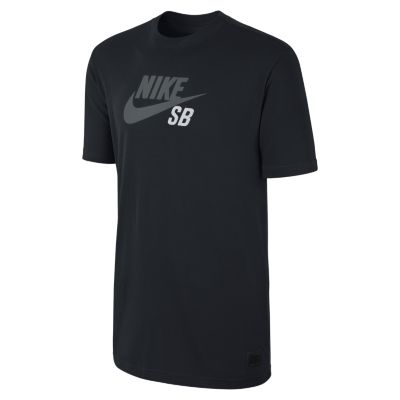 Nike SB QT Icon Logo Mens T Shirt   Black