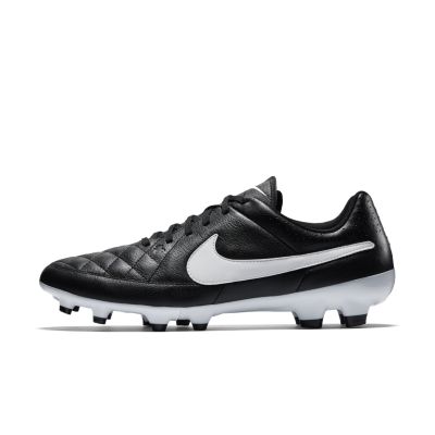 Nike Tiempo Genio Leather FG Mens Firm Ground Soccer Cleats   Black