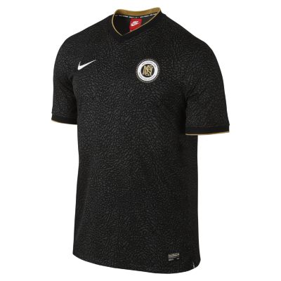 Nike Hybrid Mens Soccer Jersey   Black