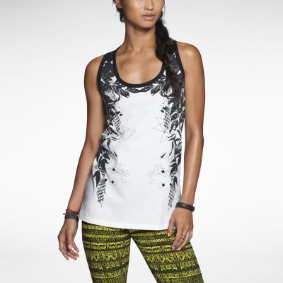 Nike N7 Graphic Womens Tank Top   White