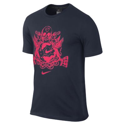 Nike Academy Graphic Dri FIT 1 Mens T Shirt   Obsidian