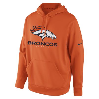 Nike KO Wordmark Pullover (NFL Denver Broncos) Mens Hoodie   Brilliant Ornge