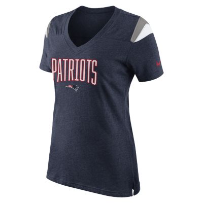 Nike Fan Wordmark (NFL New England Patriots) Womens T Shirt   College Navy