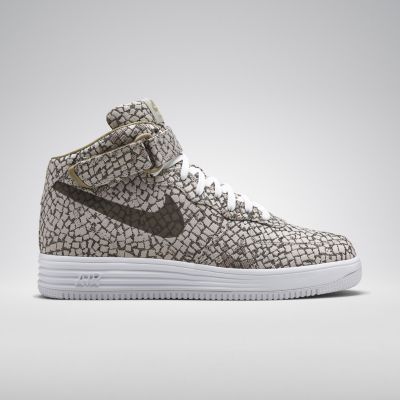 Nike Lunar Force 1 Mid Jacquard SP Mens Shoes   Light Iron Ore