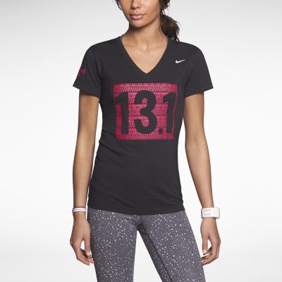 Nike Dri FIT (Womens Half Marathon) Womens T Shirt   Black