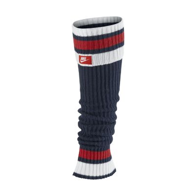 Nike Stripe Womens Leg Warmers   Midnight Navy