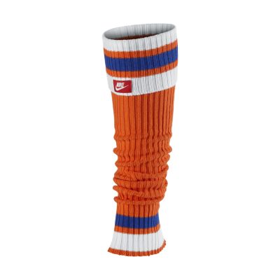 Nike Stripe Womens Leg Warmers   Safety Orange