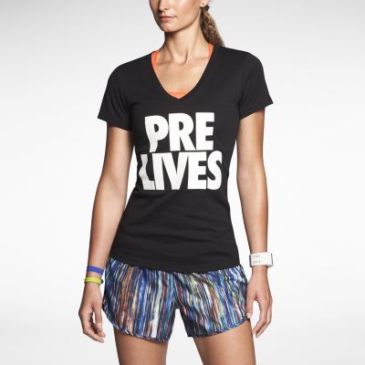 Nike Pre Lives Womens T Shirt   Black