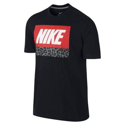 Nike Kingdom Leopard Mens T Shirt   Black