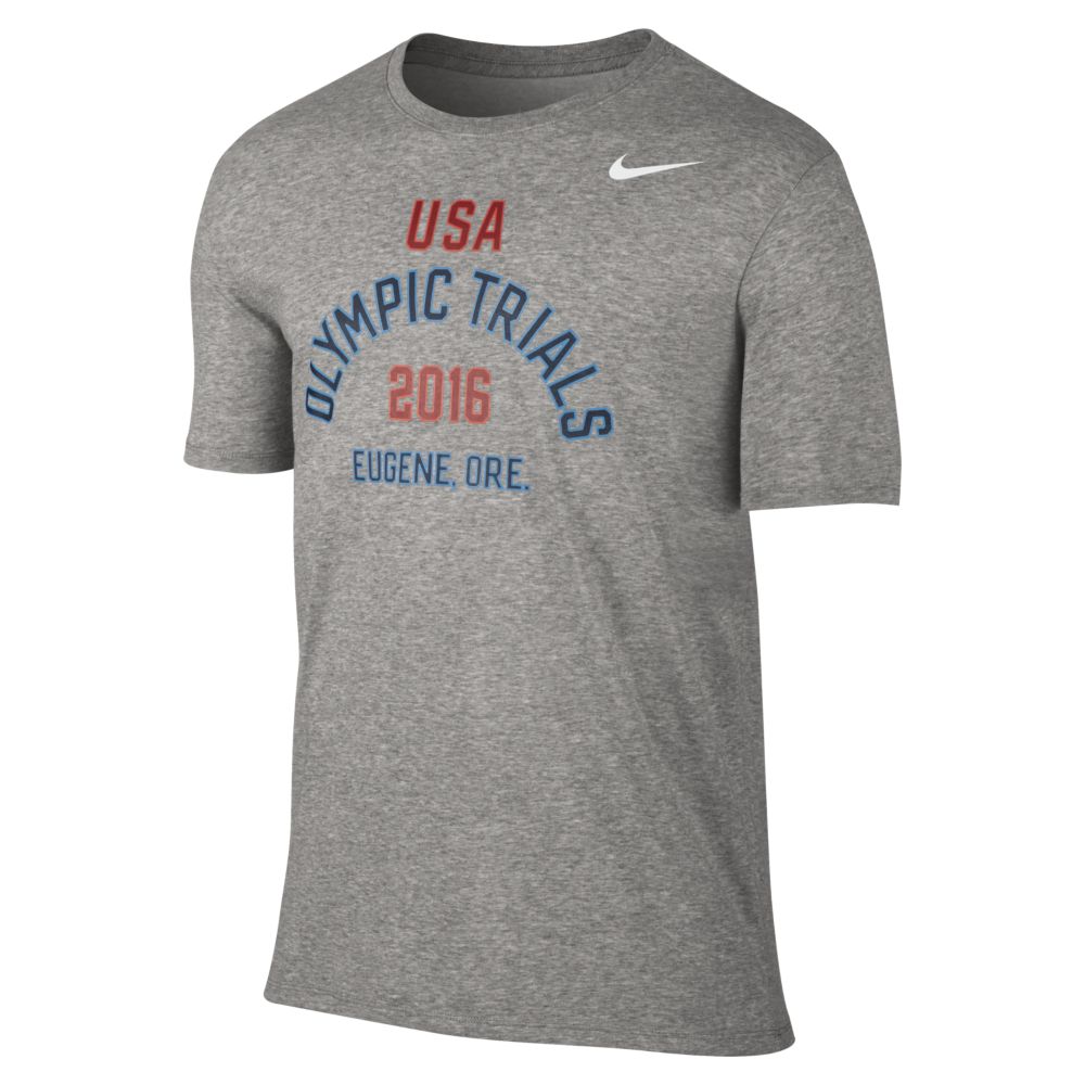 Nike Team USA 2016 Olympic Trials Men's T-Shirt Size Small (Grey ...