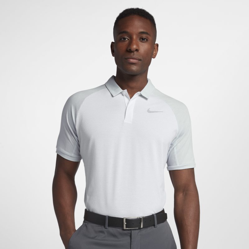 Polo de golf coupe standard Nike Dri-FIT pour Homme - Blanc