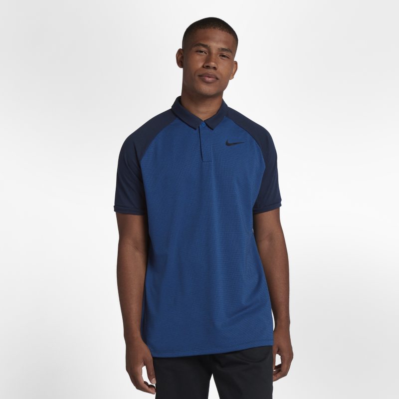 Polo de golf coupe standard Nike Dri-FIT pour Homme - Bleu