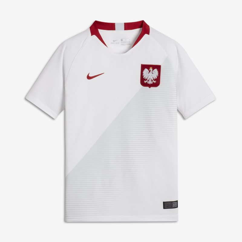 2018 Poland Stadium Home Camiseta de fútbol - Niño/a - Blanco
