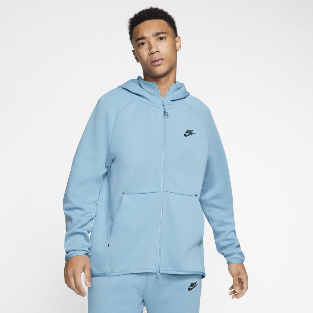 Nike Men's Sportswear Tech Fleece Full-zip Hoodie In Blue | ModeSens