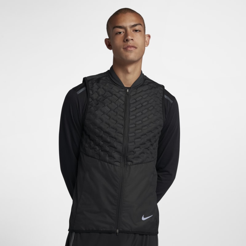 Veste de running sans manches Nike AeroLoft pour Homme - Noir