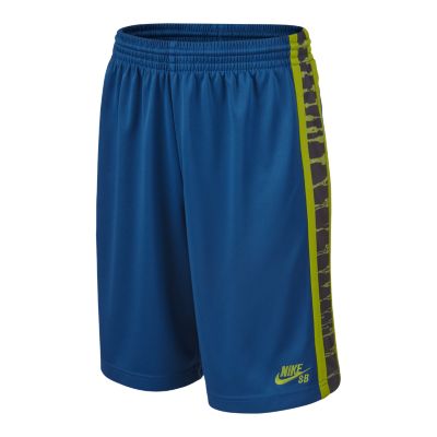 Nike SB Printed Side Panel Tricot Boys Shorts   Blue