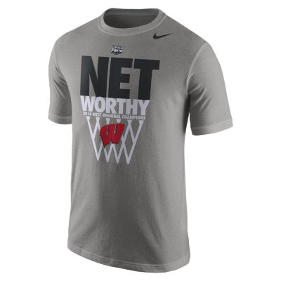 Nike College Regional Champions (Wisconsin) Boys T Shirt   Grey Heather