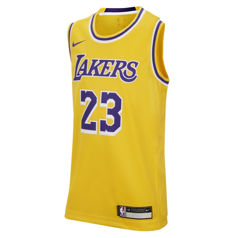 Icon Edition Swingman Jersey (Los Angeles Lakers) Camiseta Nike de la NBA - Niño/a - Amarillo