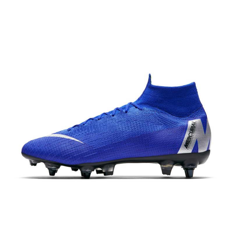 Chaussure de footballa crampons pour terrain gras Nike Mercurial Superfly 360 Elite SG-PRO Anti-Clog - Bleu