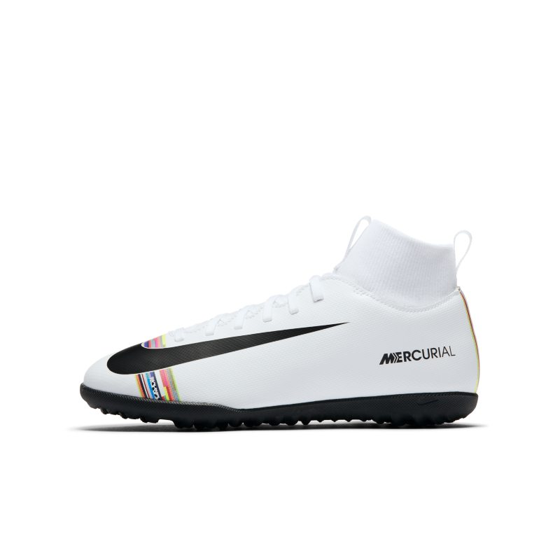 Chaussure de football pour surface synthetique Nike Jr. SuperflyX 6 Club TF pour Jeune enfant/Enfant plus age - Blanc