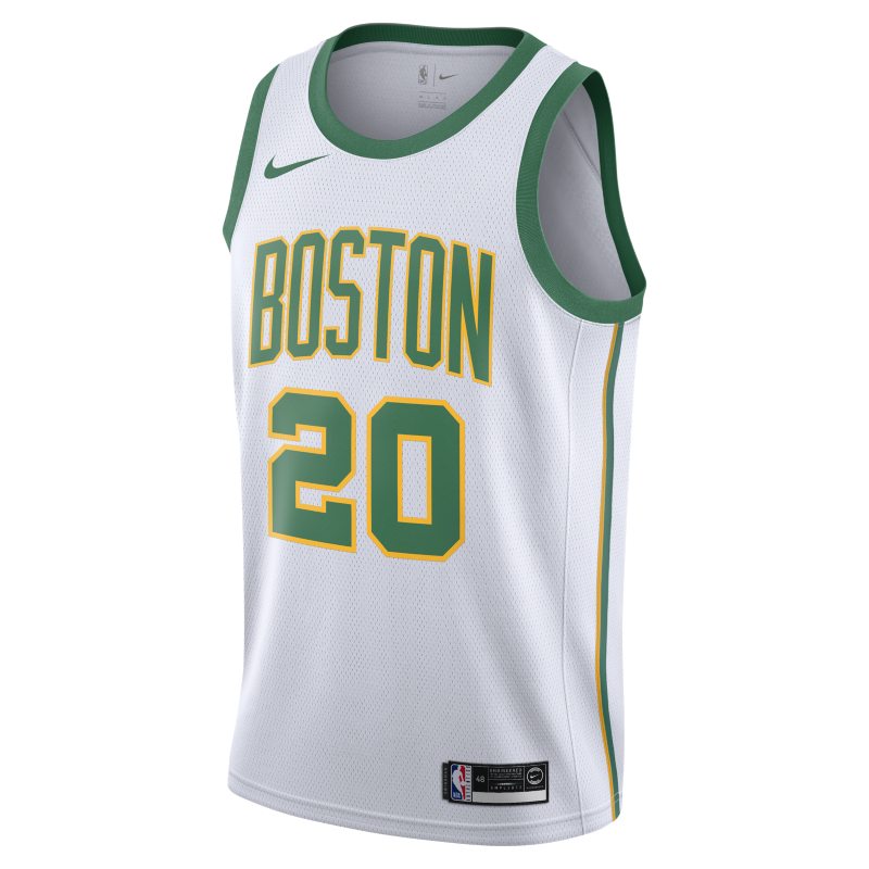 Maillot connecte Nike NBA Gordon Hayward City Edition Swingman (Boston Celtics) pour Homme - Blanc