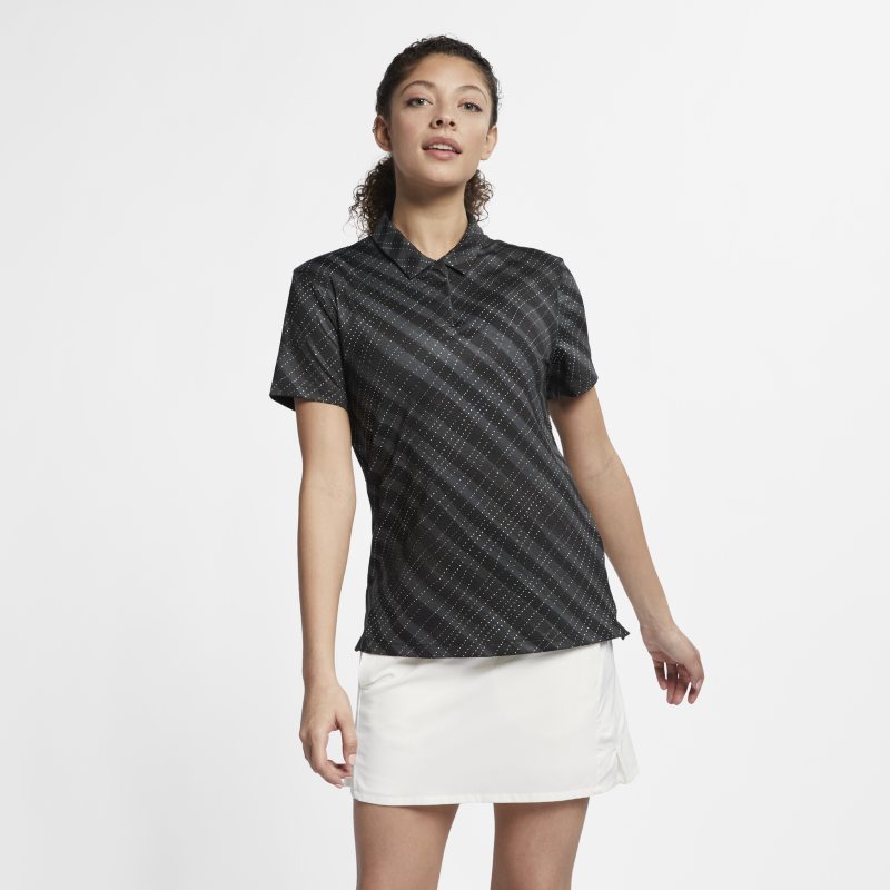 Polo de golf imprime Nike Dri-FIT UV pour Femme - Noir