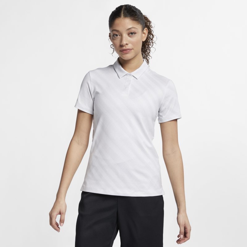 Polo de golf imprime Nike Dri-FIT UV pour Femme - Blanc
