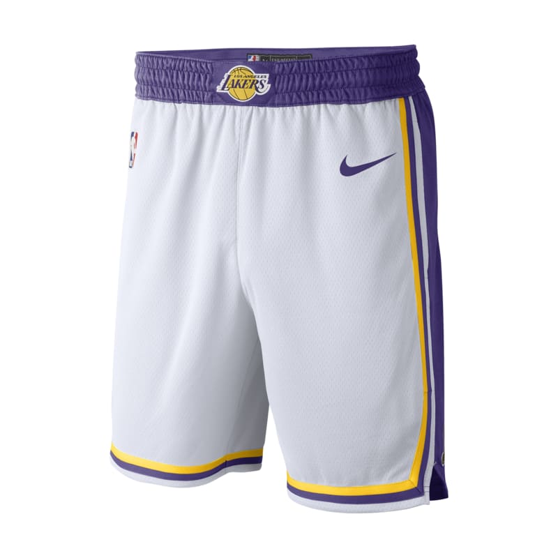 Los Angeles Lakers Nike Swingman Pantalón corto de la NBA - Hombre - Blanco