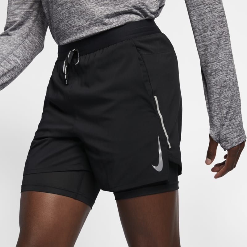 Short de running 2 en 1 Nike Flex Stride 12,5 cm pour Homme - Noir