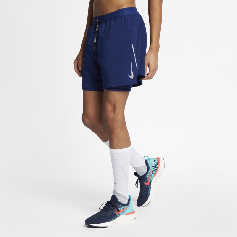 Short de running 2 en 1 Nike Flex Stride 12,5 cm pour Homme - Bleu