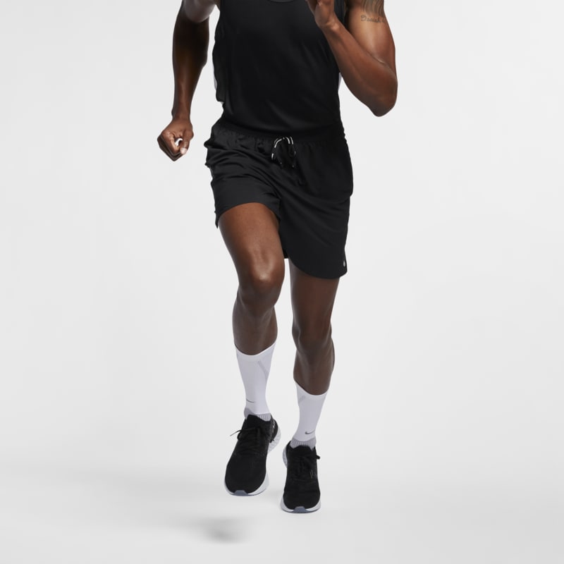 Short de running 2-en-1 Nike Dri-FIT Flex Stride 18 cm pour Homme - Noir