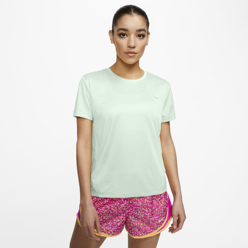 Damska koszulka z krótkim rękawem do biegania Nike Miler - Zieleń