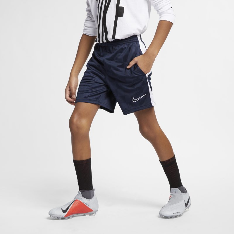 Short de football Nike Breathe Academy pour Enfant plus age - Bleu