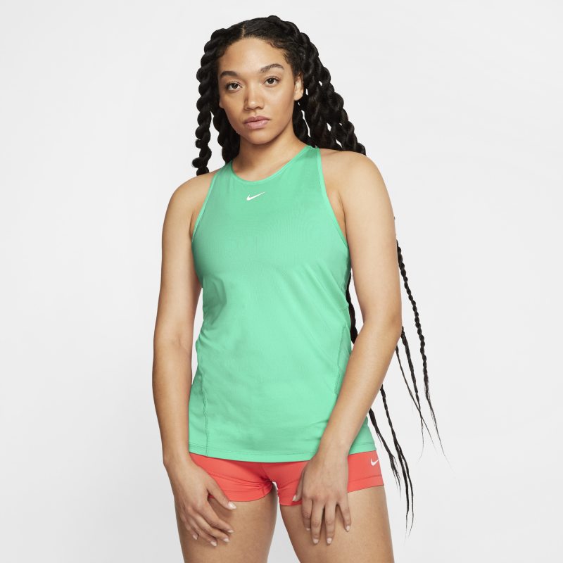 Damska siateczkowa koszulka bez rękawów Nike Pro - Zieleń